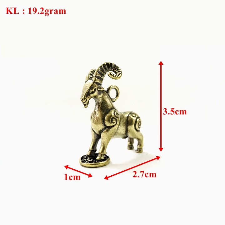 Móc Khóa Tượng Đồng Con Dê - SP005220